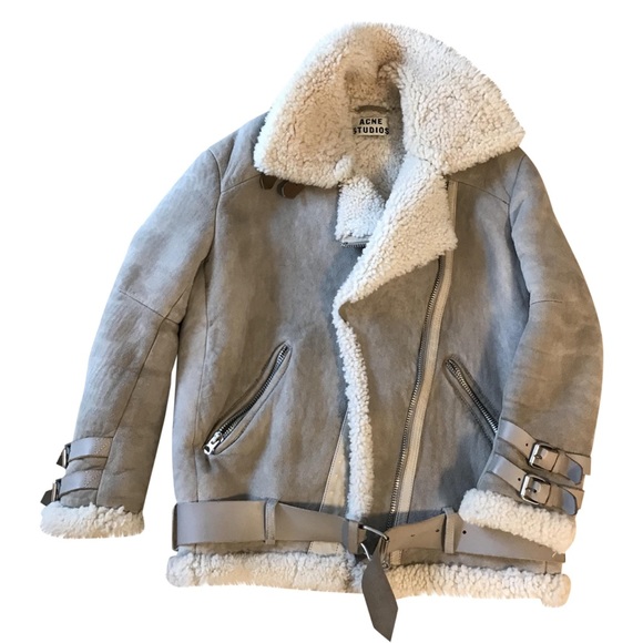 Acne Velocite shearling jacket size 32 (US 2-4) - Picture 13 of 16